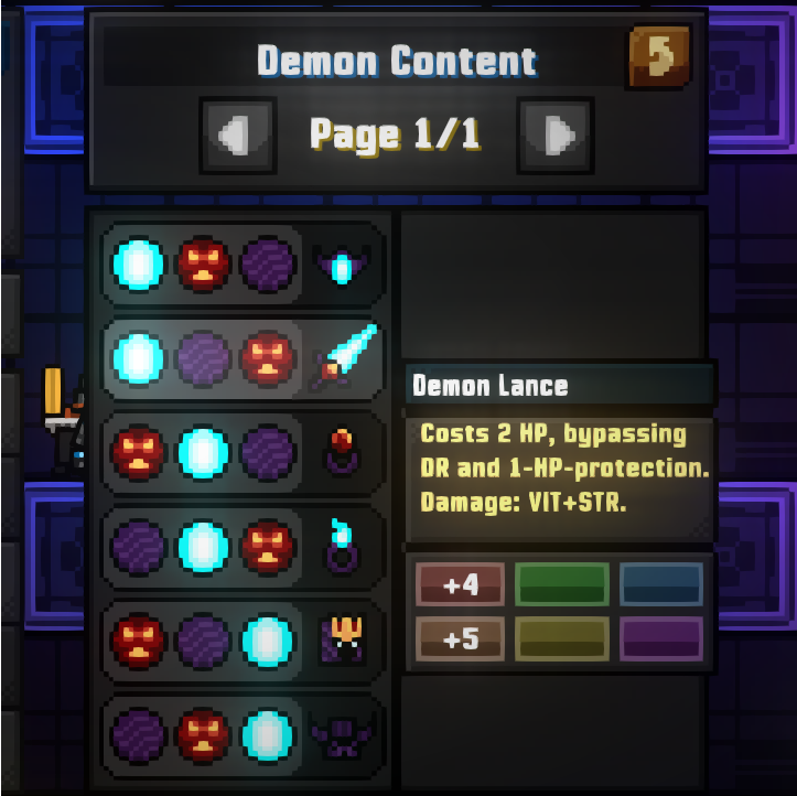 Custom gear for the DemonContent mod
